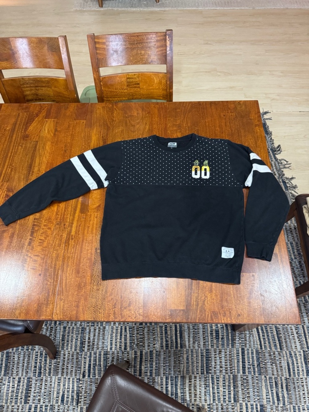 Mid 2010s Black Men's Neff Company  Crewneck Sweatshirt